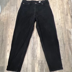 Levi's 560 VINTAGE Orange Tab Jeans Men Size 36 Black Loose Fit Tapered Leg USA